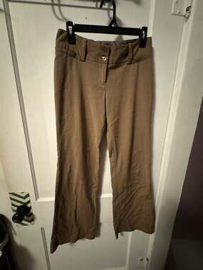 iZ Byer California Cambridge Brown Flare Trouser Pants Size 5